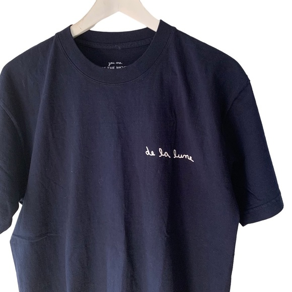 Super Mom T Shirt Navy Blue Sz Medium Short Sleeve Crew Neck Cotton Casual USA - Picture 4 of 7